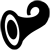Pictogramme représentant une corne